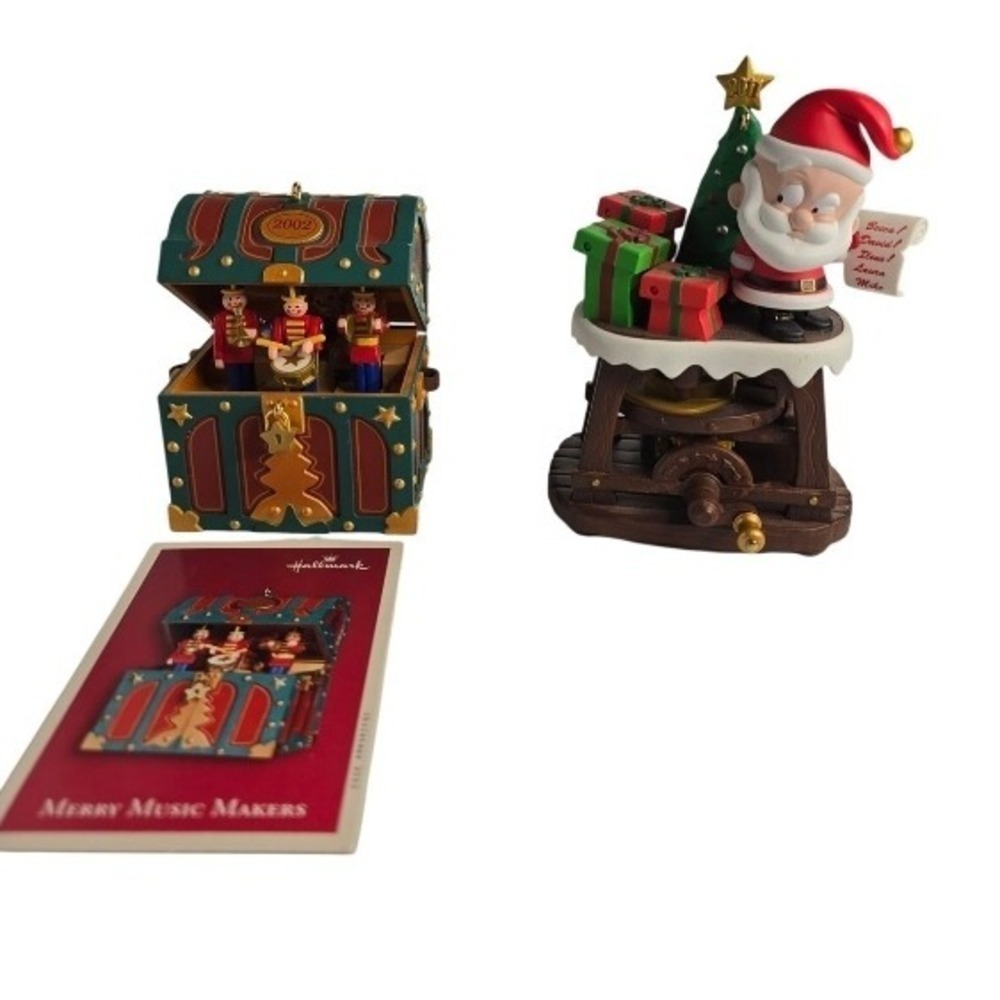Hallmark Keepsake Ornament Lot - House Mouse Memoirs‎ & Santa's Secret No Boxes
